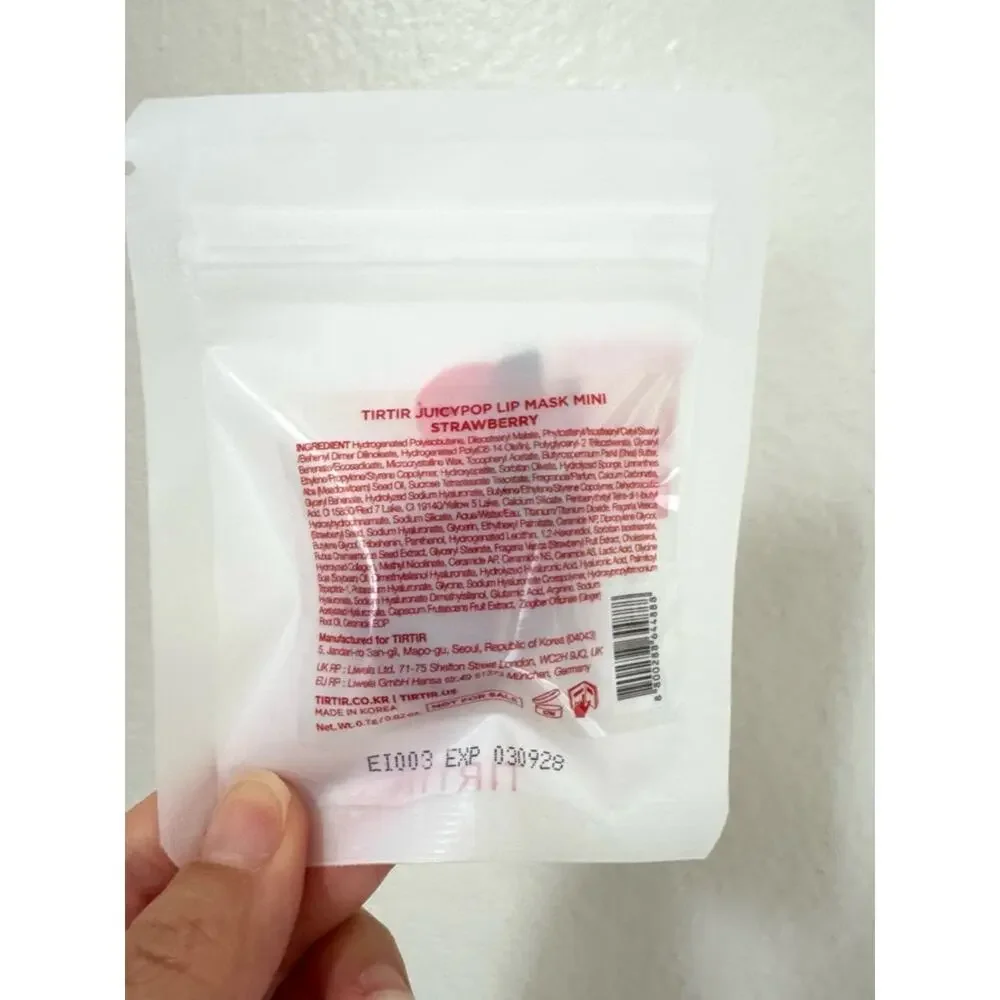 TIRTIR Mini Lip Balm Keyring Strawberry NWT K-Beauty Pop Up Exclusive